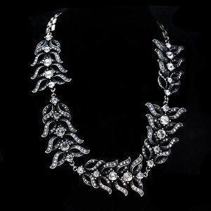 PAVE CRYSTAL STAR LEAF NECKLACE JNTC251 MSRP $400 NO LONGER AVAILABLE